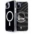 NBA Golden State Warriors Black Animal Print iPhone 14 MagSafe Case