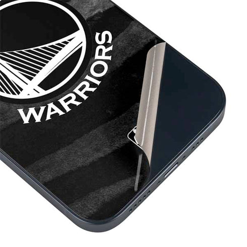 NBA Golden State Warriors Black Animal Print iPhone 15 Plus Skin