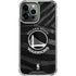 NBA Golden State Warriors Black Animal Print iPhone 14 Pro Max Clear Case