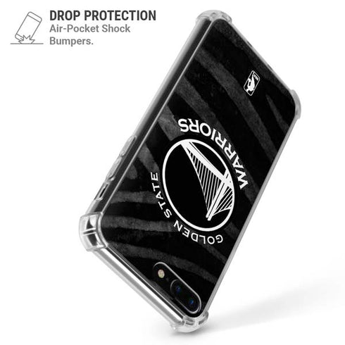 NBA Golden State Warriors Black Animal Print iPhone 7/8 Plus Clear Case
