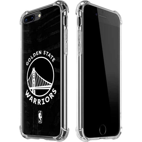 NBA Golden State Warriors Black Animal Print iPhone 7/8 Plus Clear Case