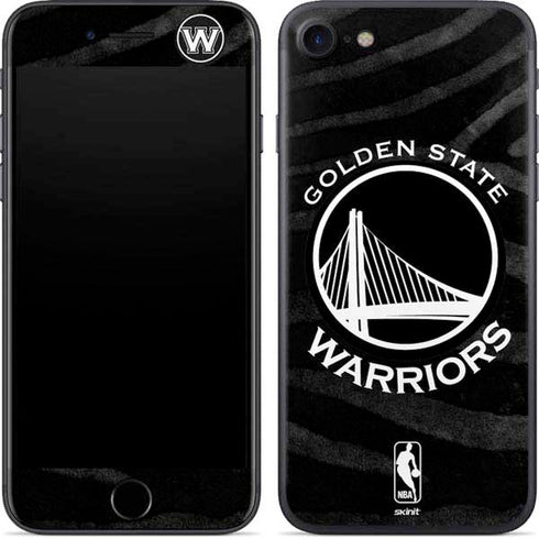NBA Golden State Warriors Black Animal Print iPhone 7 Skin