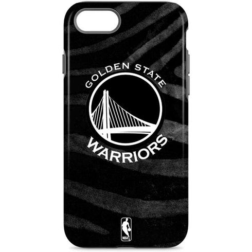 NBA Golden State Warriors Black Animal Print iPhone 8 Pro Case