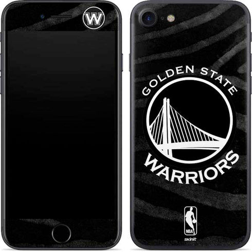 NBA Golden State Warriors Black Animal Print iPhone 8 Skin