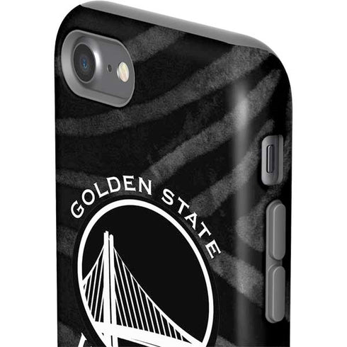 NBA Golden State Warriors Black Animal Print iPhone SE (2nd & 3rd Gen) Pro Case