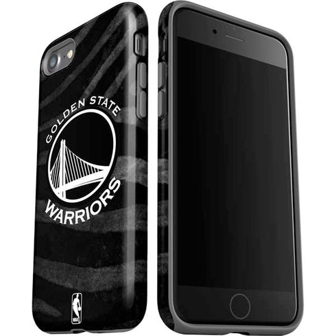 NBA Golden State Warriors Black Animal Print iPhone SE (2nd & 3rd Gen) Pro Case