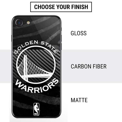 NBA Golden State Warriors Black Animal Print iPhone SE (2nd & 3rd Gen) Skin