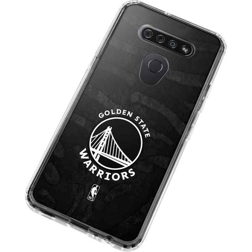 NBA Golden State Warriors Black Animal Print LG K51/Q51 Clear Case