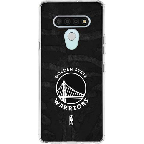 NBA Golden State Warriors Black Animal Print LG Stylo 6 Clear Case