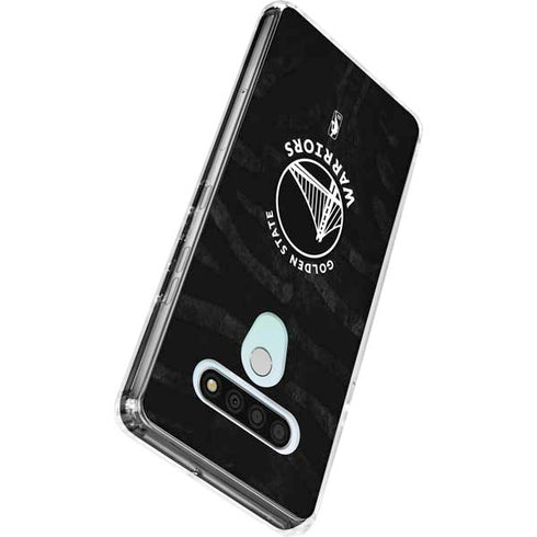 NBA Golden State Warriors Black Animal Print LG Stylo 6 Clear Case