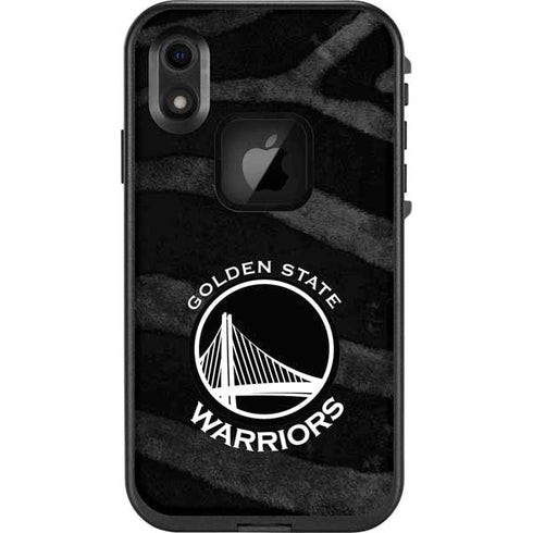 NBA Golden State Warriors Black Animal Print LifeProof Fre iPhone Skin
