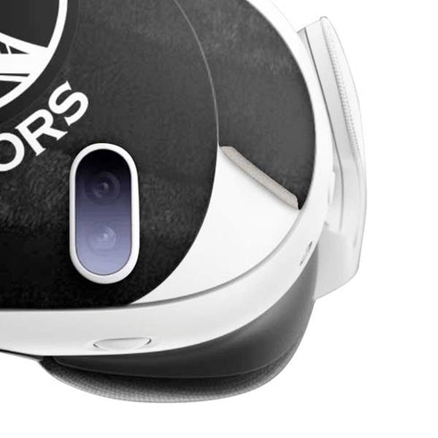 NBA Golden State Warriors Black Animal Print Meta Quest 3 Skin