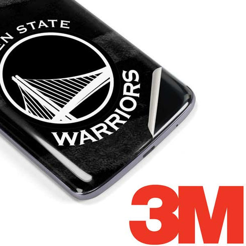 NBA Golden State Warriors Black Animal Print Moto E5 Plus Skin