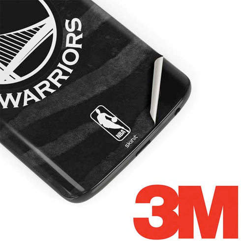 NBA Golden State Warriors Black Animal Print Moto G6 Skin
