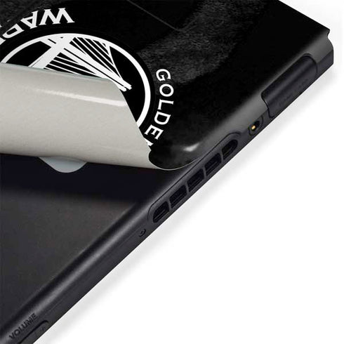 NBA Golden State Warriors Black Animal Print Nintendo Switch Bundle Skin