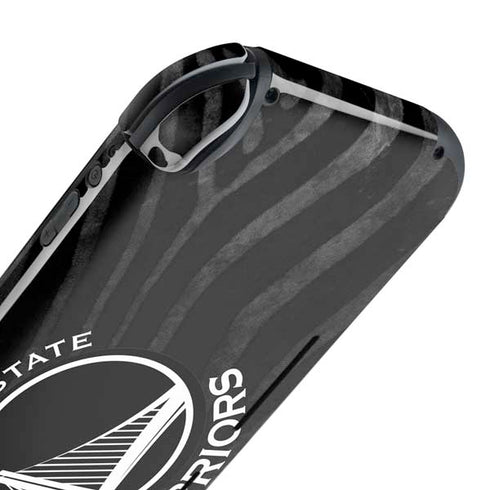 NBA Golden State Warriors Black Animal Print Nintendo Switch Lite Skin