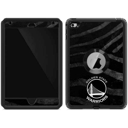 NBA Golden State Warriors Black Animal Print Otterbox Defender iPad Skin