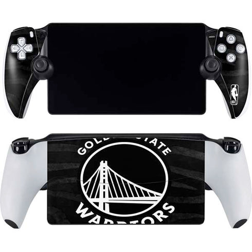 NBA Golden State Warriors Black Animal Print PlayStation Portal Remote Player Skin