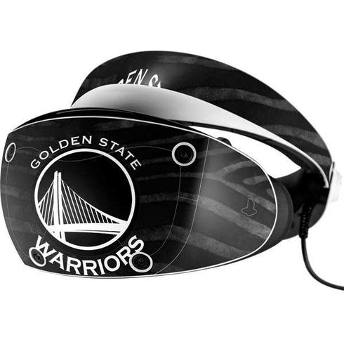 NBA Golden State Warriors Black Animal Print PlayStation VR2 Skin