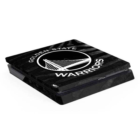 NBA Golden State Warriors Black Animal Print PS4 Slim Skin