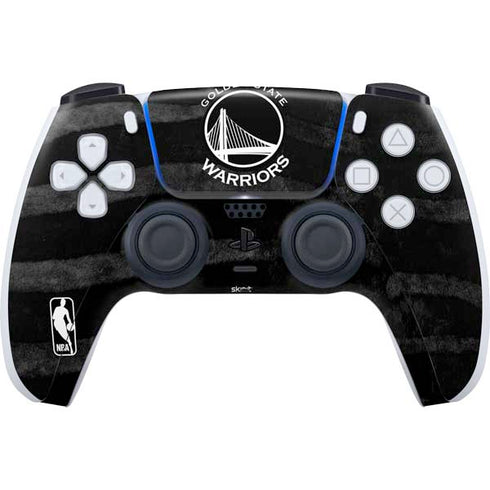 NBA Golden State Warriors Black Animal Print PS5 Controller Skin