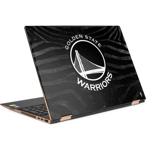 NBA Golden State Warriors Black Animal Print HP Spectre Skin