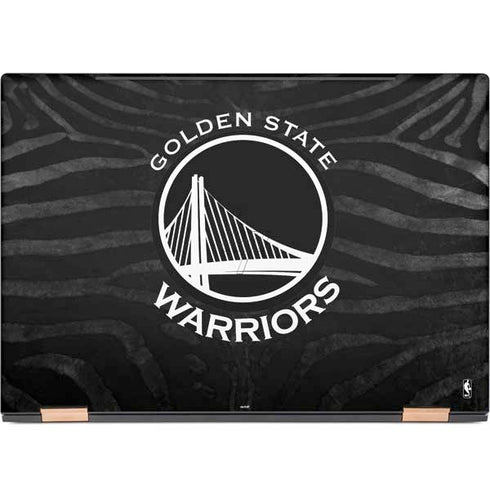 NBA Golden State Warriors Black Animal Print HP Spectre Skin