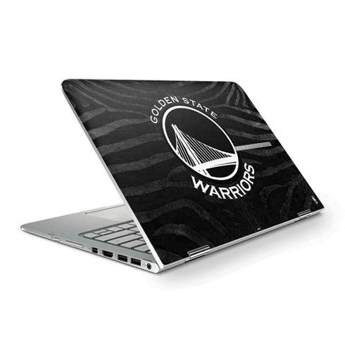 NBA Golden State Warriors Black Animal Print HP Spectre Skin