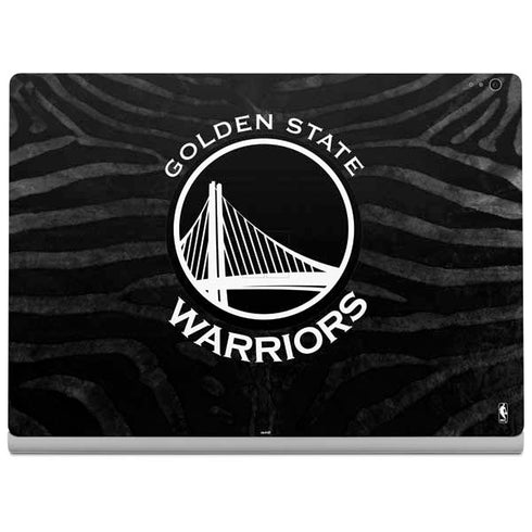 NBA Golden State Warriors Black Animal Print Surface Book 2 13.5in Skin