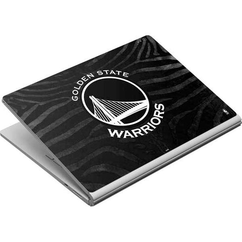 NBA Golden State Warriors Black Animal Print Surface Book Skin