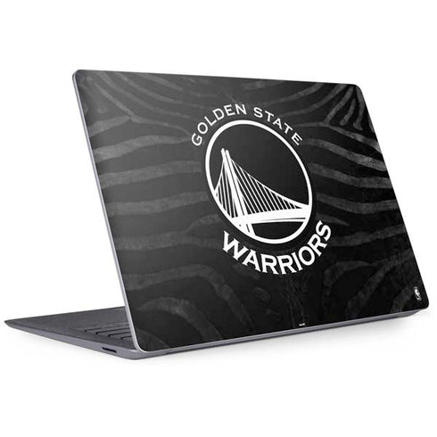 NBA Golden State Warriors Black Animal Print Surface Laptop 3 13.5in Skin