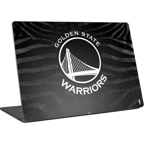 NBA Golden State Warriors Black Animal Print Surface Laptop 4 15in Skin