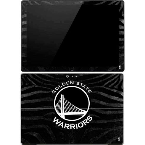NBA Golden State Warriors Black Animal Print Surface Pro 4 Skin