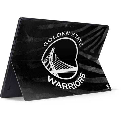 NBA Golden State Warriors Black Animal Print Surface Pro 6 Skin