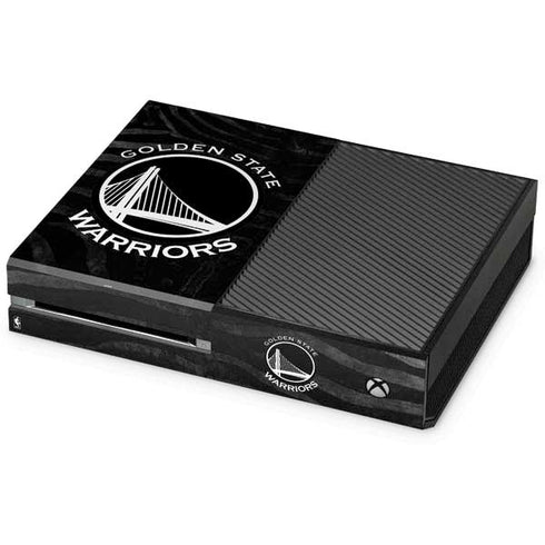NBA Golden State Warriors Black Animal Print Xbox One Console Skin