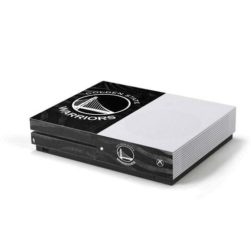 NBA Golden State Warriors Black Animal Print Xbox One S Console Skin
