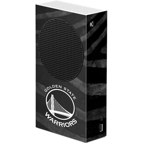 NBA Golden State Warriors Black Animal Print Xbox Series S Console Skin