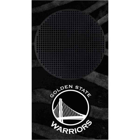 NBA Golden State Warriors Black Animal Print Xbox Series S Console Skin
