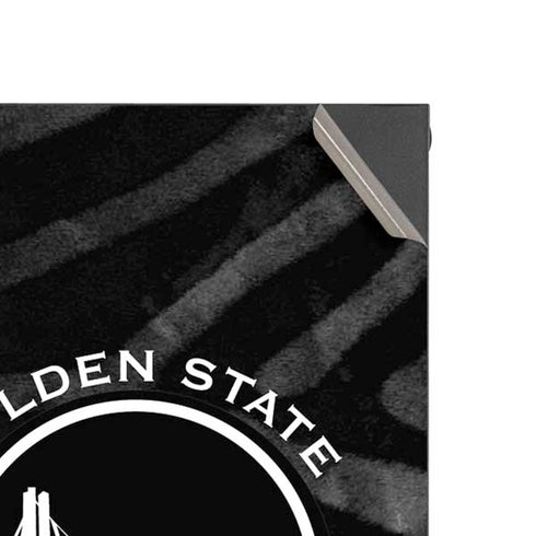NBA Golden State Warriors Black Animal Print Xbox Series X Console Skin