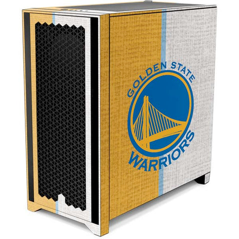 NBA Golden State Warriors Canvas Corsair 4000D Tempered Glass Mid-Tower ATX Case Skin