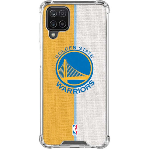 NBA Golden State Warriors Canvas Galaxy A12 Clear Case
