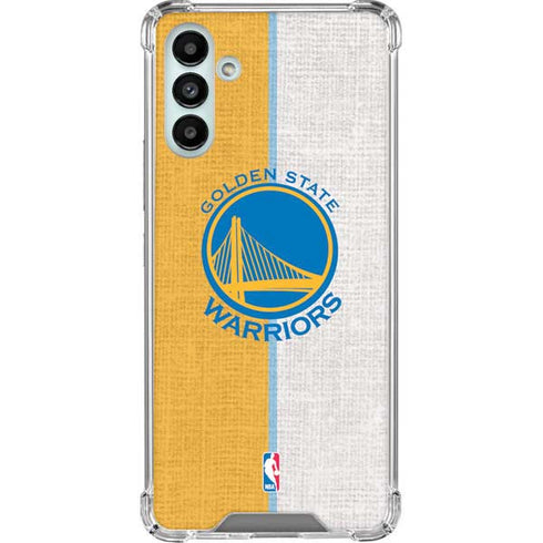 NBA Golden State Warriors Canvas Galaxy A13 5G Clear Case