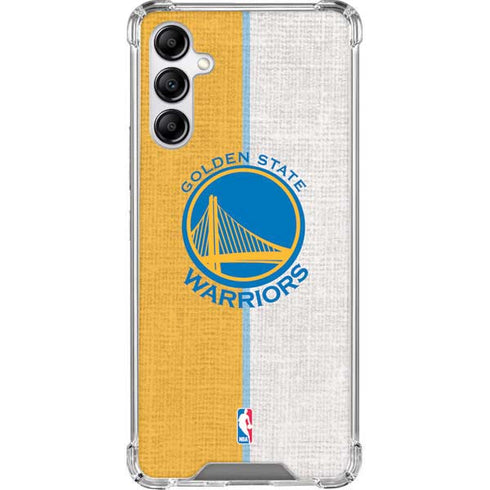 NBA Golden State Warriors Canvas Galaxy A14 5G Clear Case