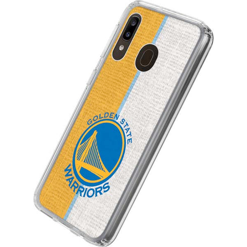 NBA Golden State Warriors Canvas Galaxy A20 Clear Case