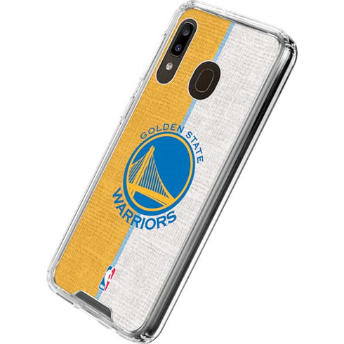 NBA Golden State Warriors Canvas Galaxy A30 Clear Case