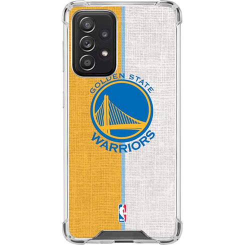 NBA Golden State Warriors Canvas Galaxy A52 5G Clear Case