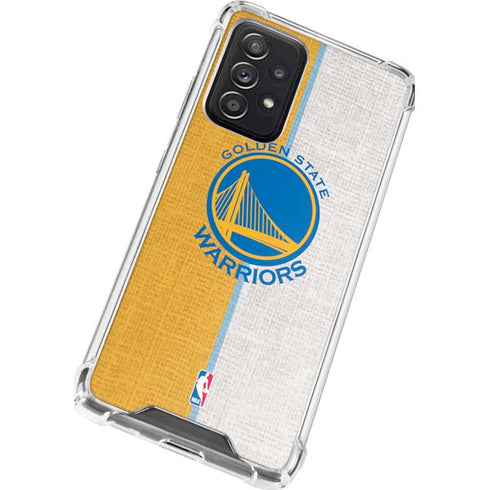 NBA Golden State Warriors Canvas Galaxy A52 5G Clear Case