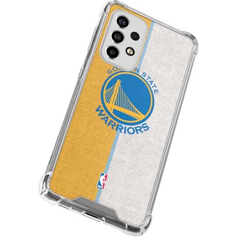 NBA Golden State Warriors Canvas Galaxy A53 5G Clear Case