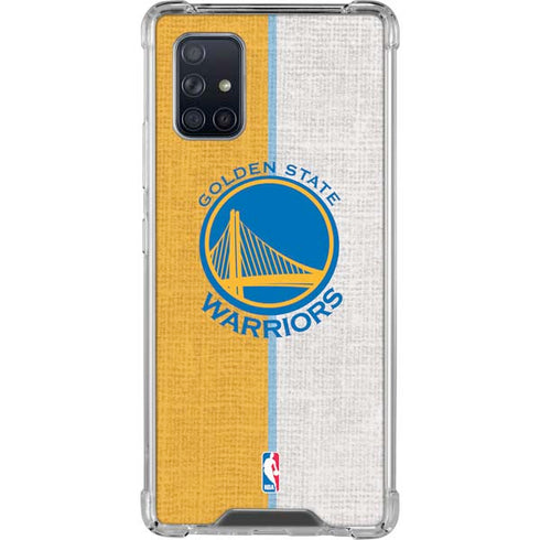 NBA Golden State Warriors Canvas Galaxy A71 5G Clear Case
