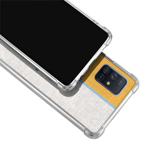 NBA Golden State Warriors Canvas Galaxy A71 5G Clear Case